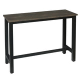 Luxe BukkitBow bartafel met metalen onderstel, 140cm breed, modern eikenhouten blad, ideaal voor bars en eetruimtes