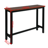 Luxe BukkitBow bartafel met metalen onderstel, 140 cm breed, geschikt voor horeca en thuisgebruik.
