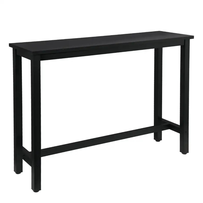 Luxe BukkitBow bartafel met metalen onderstel, 140 cm breed, modern design, geschikt voor bar of keukenruimte.