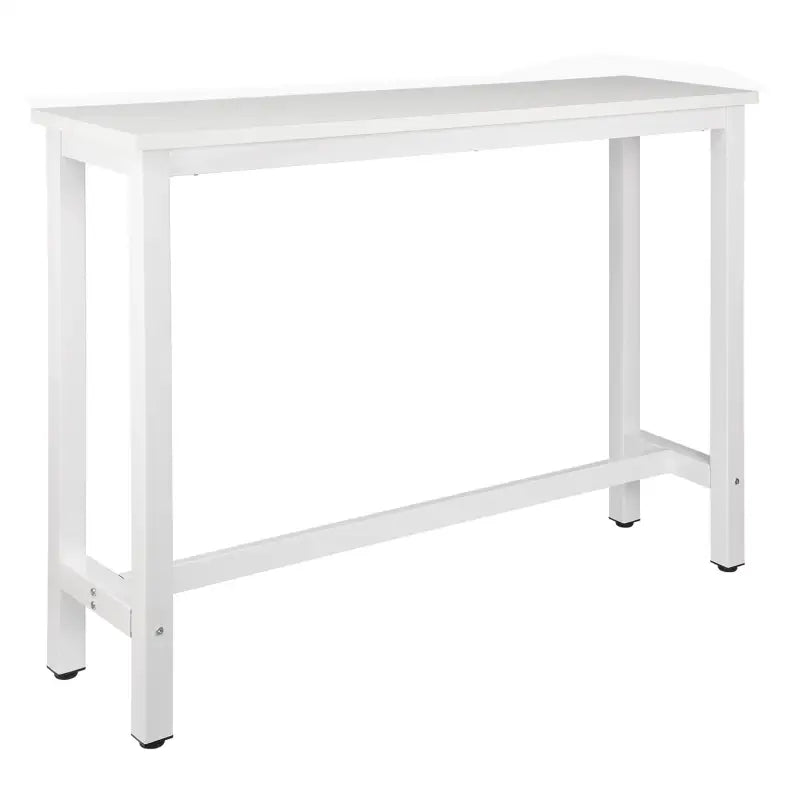 Luxe BukkitBow bartafel met metalen onderstel, 140 cm breed, modern design, geschikt voor keukens of eetruimtes.