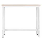 Luxe BukkitBow metalen bartafel voor binnen en buiten, rechthoekig, 120x40x100 cm, geschikt voor bar en loungegebruik.