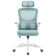 BukkitBow luxe bureaustoel met mesh rug, metalen frame, PU-wielen, verstelbare hoogte en schommelfunctie, tot 150 kg draagvermogen