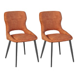 Set van 2 BukkitBow luxe draaibare eetkamerstoelen met chenille bekleding en metalen poten, stijlvolle en comfortabele zitmeubels
