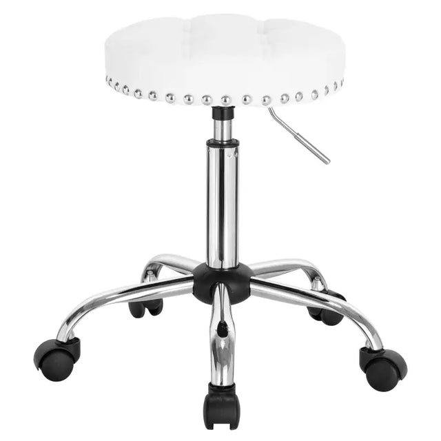 Luxe leren barkruk van BukkitBow met verstelbare, draaibare zitting van 35x35 cm, modern design voor eetkamer of bar.