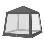 Luxe BukkitBow partytent 3x3m met muggennet en UV-bescherming voor buitengebruik, beschermt tegen insecten en zon.