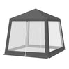 Luxe BukkitBow partytent 3x3m met muggennet en UV-bescherming voor buitengebruik, beschermt tegen insecten en zon.