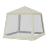 Luxe BukkitBow partytent 3x3m met muggennet en UV-bescherming, geschikt voor buitenfeestjes en bijeenkomsten.
