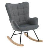 Luxe BukkitBow relaxstoel met moderne wing-vorm, zachte ribfluwelen bekleding, metalen poten en een zithoogte van 46 cm.