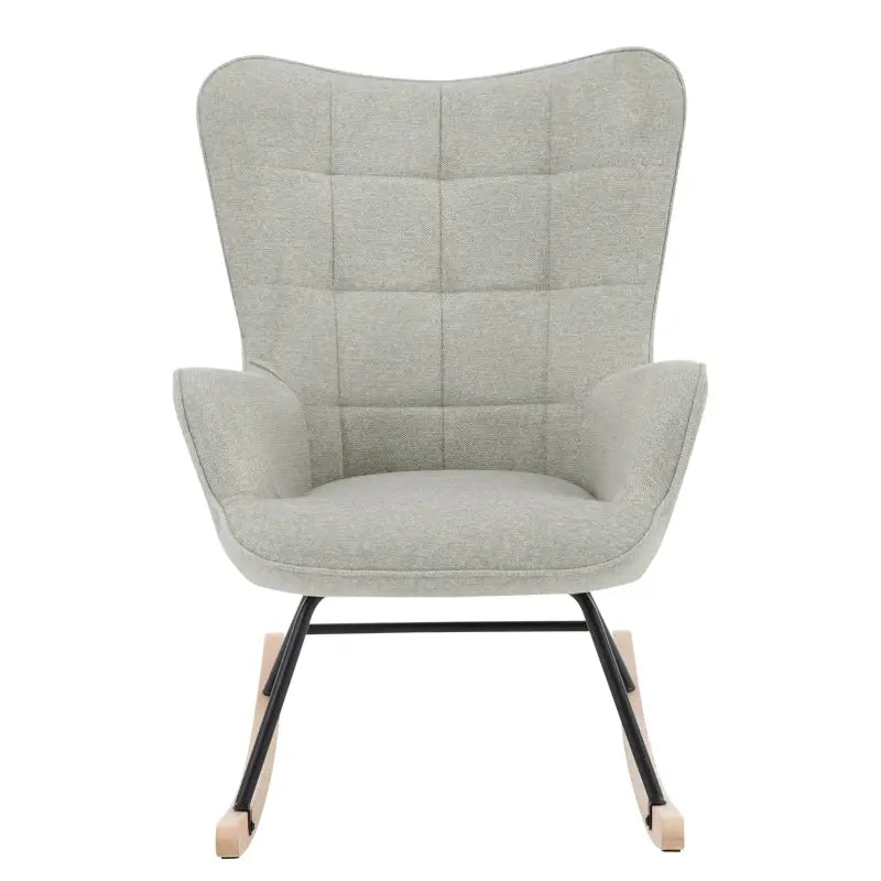 Luxe BukkitBow relaxstoel met moderne wingvorm, zachte ribfluwelen bekleding en stevige metalen poten, zithoogte 46 cm.
