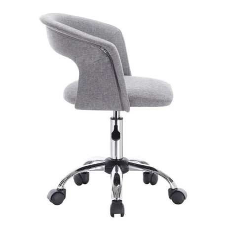 Luxe velvet bureaustoel van BukkitBow met wieltjes, zachte bekleding en ergonomisch ontwerp voor comfortabel werken.