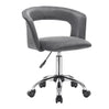 Luxe velvet bureaustoel van BukkitBow met wieltjes, ergonomisch ontwerp en zacht fluwelen bekleding voor comfortabel werken