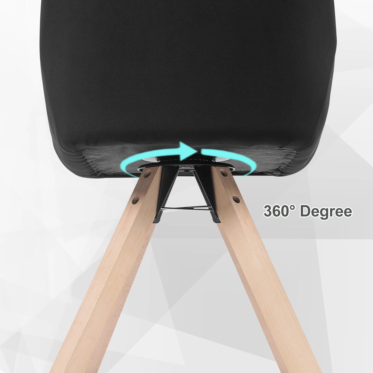 Twee luxe velvet eetkamerstoelen van BukkitBow met 360° draaifunctie, moderne design en comfortabele zitting.