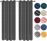Luxe fluwelen verduisteringsgordijn van BukkitBow, dubbel geweven, 140cm breed, verkrijgbaar in diverse lengtes, elegant en donker makend