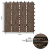 BukkitBow Luxe WPC kliktegels 11-delig voor terras en balkon, waterbestendige en duurzame terras- en balkontegels.