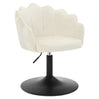 BukkitBow make-up stoel met bloemvormig ontwerp, verstelbare hoogte, comfortabele barkruk voor beautyruimtes.