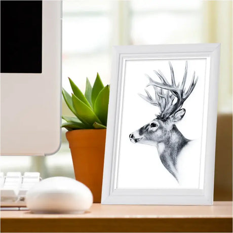 Massief houten fotolijst van BukkitBow, modern ontwerp, 5-delige set in diverse maten, geschikt voor foto- of kunstwerken.