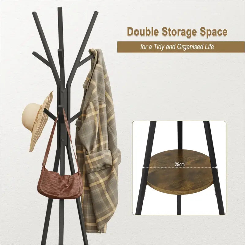 BukkitBow - Metalen Kapstok - Driehoek met Plankje en 9