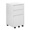 BukkitBow mobiele archiefkast met 3 laden, wielen en rolcontainer, geschikt als bureau organizer voor kantoor en woonkamer