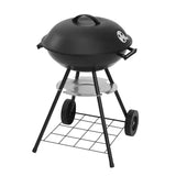 BukkitBow mobiele houtskoolbarbecue van metaal en kunststof, 44x73 cm, 41,5 cm grilloppervlak, geschikt voor outdoor koken.