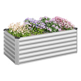 BukkitBow moderne verzinkt metalen kweekkast, weerbestendig en roestvrij, geschikt voor tuinieren en plantenkweek.