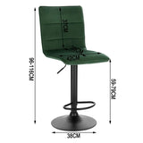 Moderne BukkitBow barkruk met synthetisch leer of fluweel, verstelbaar en draaibaar, met stalen frame en ergonomisch ontwerp