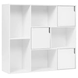 BukkitBow - Moderne Boekenkast met 8 Vakken en Deuren - FSC Hout