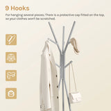 BukkitBow - Moderne Boomkapstok met 9 Haken en Ronde Legplank