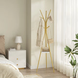 BukkitBow - Moderne Boomkapstok met 9 Haken en Ronde Legplank