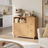Moderne BukkitBow dressoir met 3 laden en verstelbare planken, strak design en stevige constructie voor eigentijdse interieurstijl