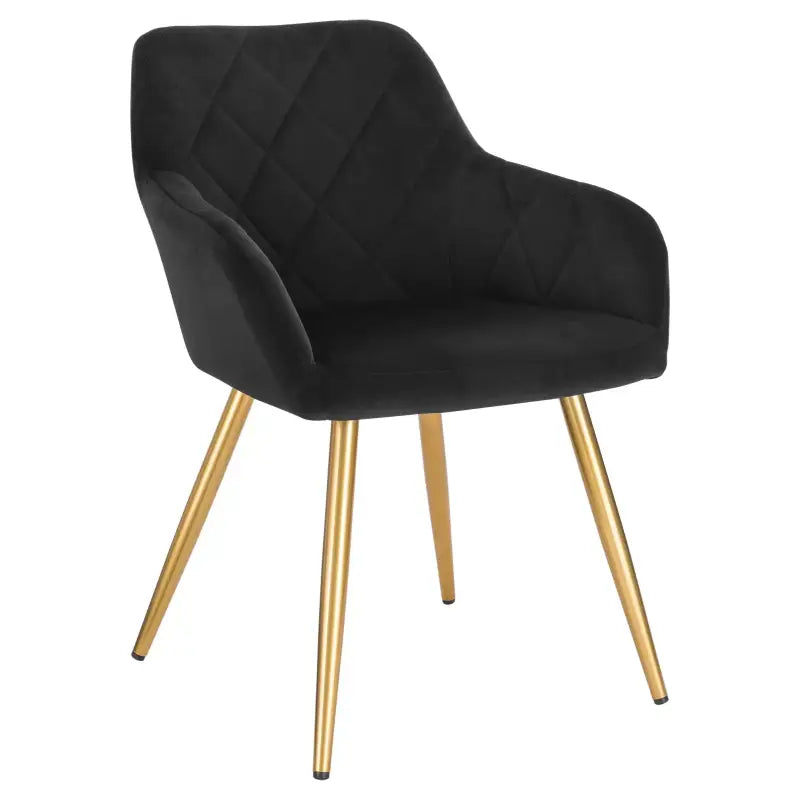 BukkitBow moderne eetkamerstoel van stof en fluweel, ergonomisch en comfortabel met stevige constructie en zithoogte van 47 cm.