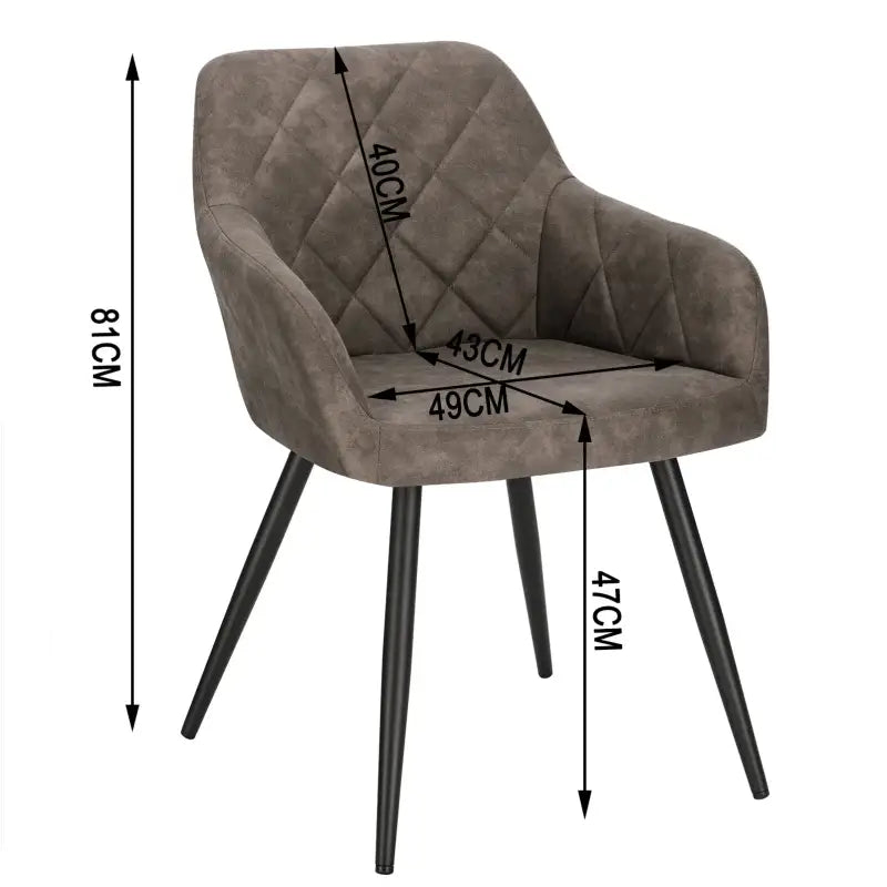 BukkitBow moderne eetkamerstoel van stof en fluweel, ergonomisch en comfortabel met stevige constructie en 47 cm zithoogte.
