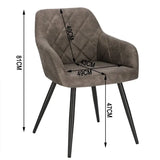 BukkitBow moderne eetkamerstoel van stof en fluweel, ergonomisch en comfortabel met stevige constructie en 47 cm zithoogte.