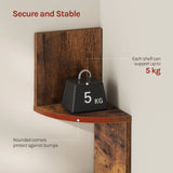 Moderne zigzag wandplank met 5 niveaus van BukkitBow, hoekmontage, geschikt voor decoratie en opbergruimte in huis.