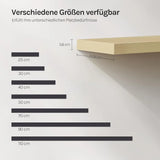 Moderne BukkitBow zwevende wandplank met verborgen bevestiging en houtlook, geschikt voor moderne interieurdecoratie.