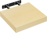Moderne BukkitBow zwevende wandplank met verborgen bevestiging en houtlook, geschikt voor moderne interieurinrichting.