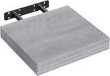 Moderne BukkitBow zwevende wandplank met verborgen bevestiging en houtlook, geschikt voor decoratie en opbergruimte.