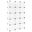 BukkitBow modulair opbergsysteem met 15 cubes en magnetische deuren, flexibel opbergrek voor diverse opslagruimtes