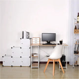 BukkitBow modulaire schoenenrek met 6 compartimenten en deuren, aanpasbaar ontwerp, afmetingen 96x96x30cm.