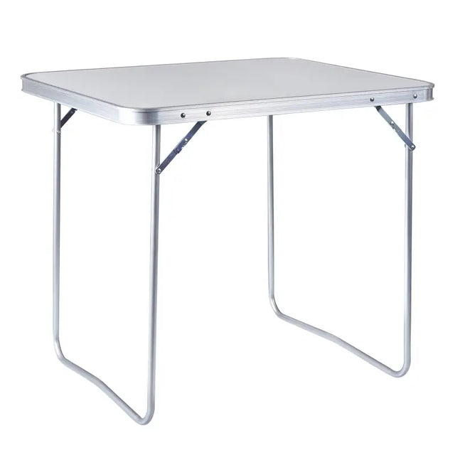 BukkitBow campingtafel van stevig aluminium, inklapbaar en draagbaar, 80x60x70 cm, maximale belasting 15 kg, ideaal voor kamperen.