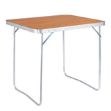 BukkitBow multifunctionele campingklaptafel van stevig aluminium, ruimtebesparend, draagbaar, 80x60x70cm, maximale belasting 15 kg