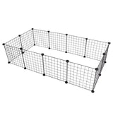 BukkitBow multifunctionele dierenren voor kleine dieren zoals hamsters en konijnen, 145x75x35cm, met tralie en deur.