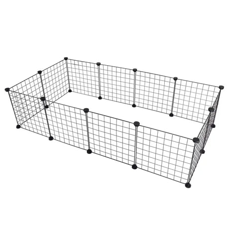 BukkitBow multifunctionele dierenren voor kleine dieren zoals hamsters en konijnen, 145x75x35cm, met tralie en deur.