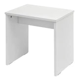 BukkitBow multifunctionele kaptafel met kruk, hout en dichtheidsborden, ruime opbergruimte, 100x45x76cm, in een modern interieur