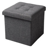 BukkitBow poef met opbergruimte, stabiele constructie, multifunctioneel gebruik, afmetingen 37,5x37,5x38 cm, zwart gekleurd.