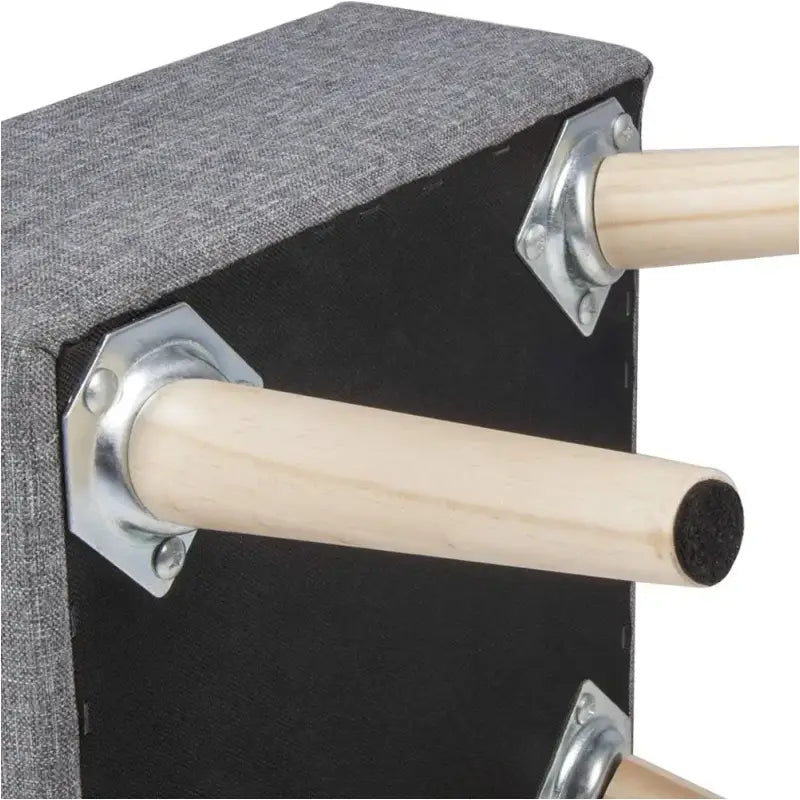 BukkitBow opbergkruk en poef, comfortabele zitplaats met praktische opbergruimte, afmetingen 32x32x36,5 cm, in neutral kleur