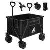 BukkitBow opvouwbare bolderkar van gecoat staal met Oxford-stof, multifunctioneel, all-terrain wielen en handvat voor makkelijk vervoer