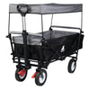 BukkitBow opvouwbare bolderkar met dak, stalen frame, massieve rubberen wielen, geschikt voor tot 80 kg belasting.