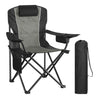 BukkitBow opvouwbare campingstoel met hoge rugleuning, koelvak, en stevig frame, ideaal voor outdoor gebruik