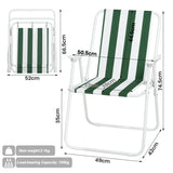 BukkitBow opvouwbare campingstoel met oxford doek en ijzeren frame, lichtgewicht en geschikt tot 100 kg.