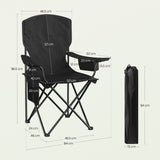 Set van 2 BukkitBow opvouwbare campingstoelen met hoge rugleuning, lichte en comfortabele kampeerstoel voor buitengebruik